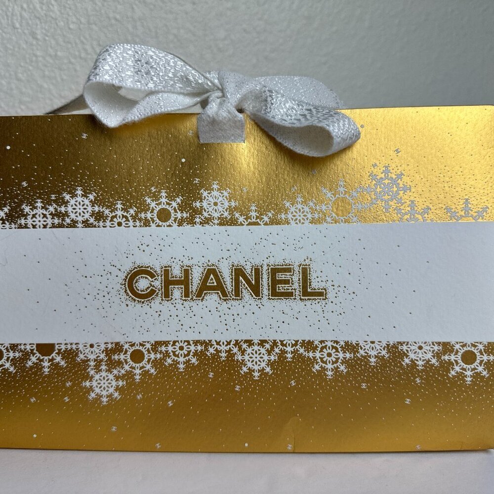 CHANEL Gold Gift Bag
